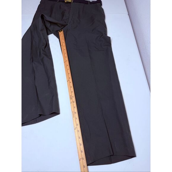Vintage DSCP By Tennessee Apparel Men’s Wool Blend Pants Sz 33S Army Green Belt - Picture 6 of 14